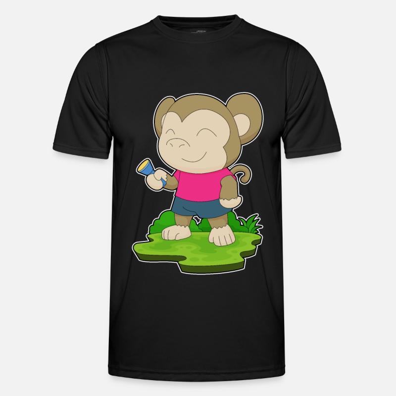 Monkey Flashlight - Men's Functional T-Shirt - black
