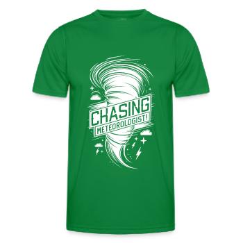 Tornado Twister Chasing Meteorologist - Männer Funktions-T-Shirt - Kelly Green - Vorne - AI Model Male 178 dark (178cm)