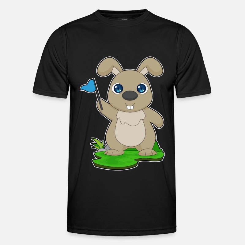 Rabbit Flag - Men's Functional T-Shirt - black