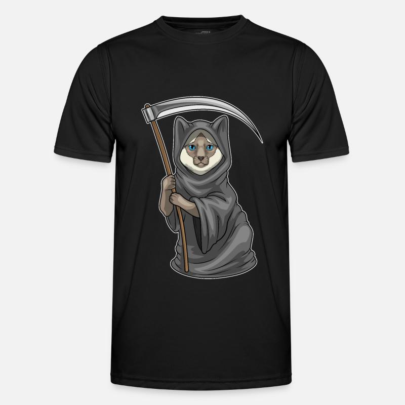 Siamese Halloween Grim Reaper - Men's Functional T-Shirt - black