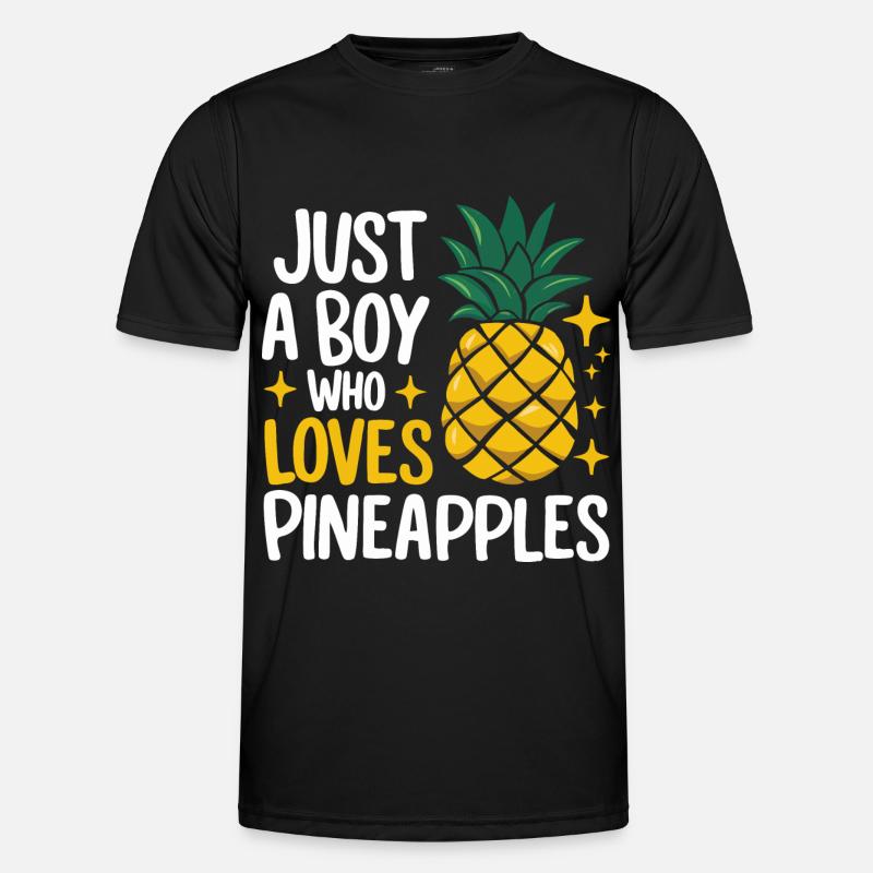 Pineapple tropical hawaiian fruit - Men's Functional T-Shirt - black