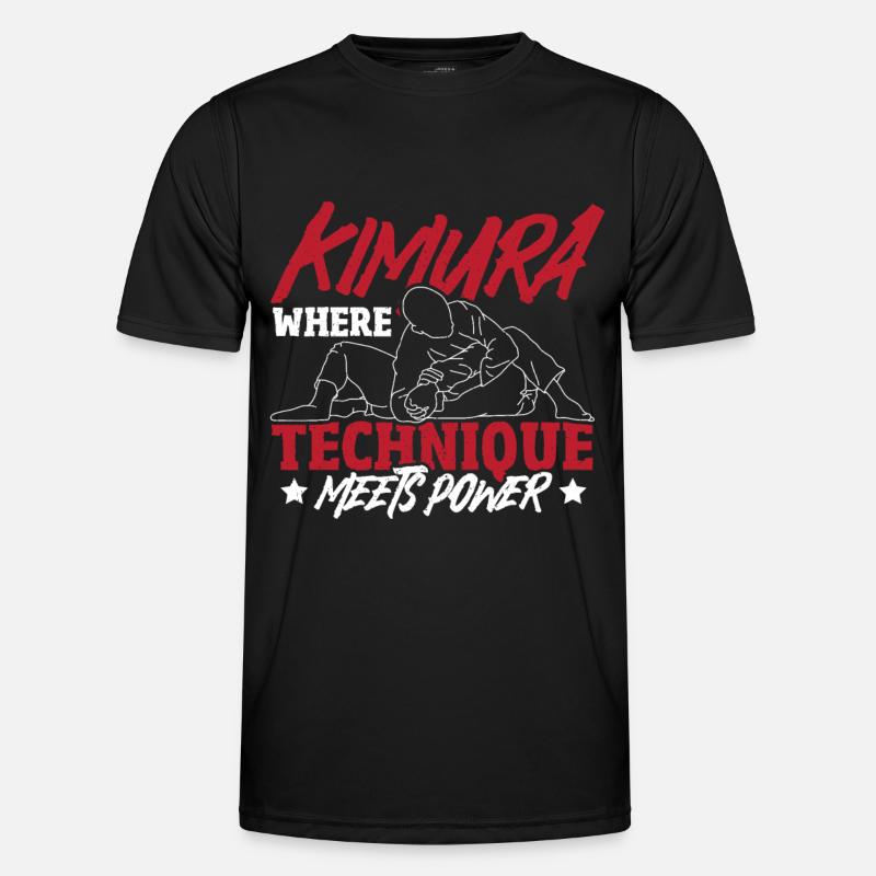 Grappling, Jiu-Jitsu-Kampfsport, Kimura - Männer Funktions-T-Shirt - Schwarz