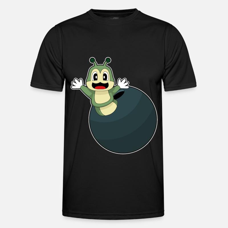 Caterpillar Bowling Bowling Ball - Men's Functional T-Shirt - black