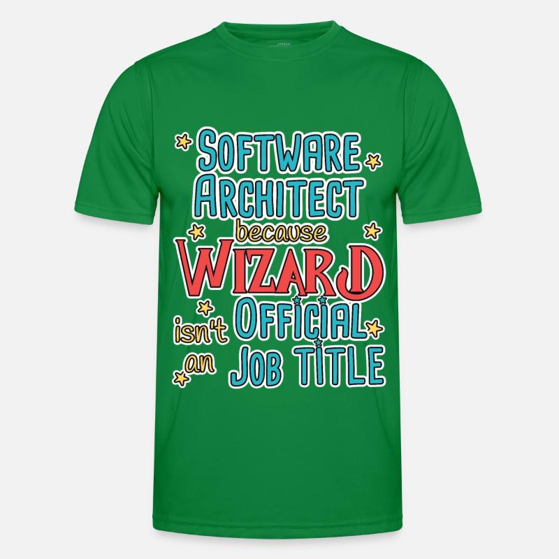 Software Architect Wizard Software Architektur Männer Funktions-T-Shirt