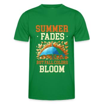 Sommer Verblasst, Aber Herbstfarben Blühen Herbst - Männer Funktions-T-Shirt - Kelly Green - Vorne - AI Model Male 178 dark (178cm)