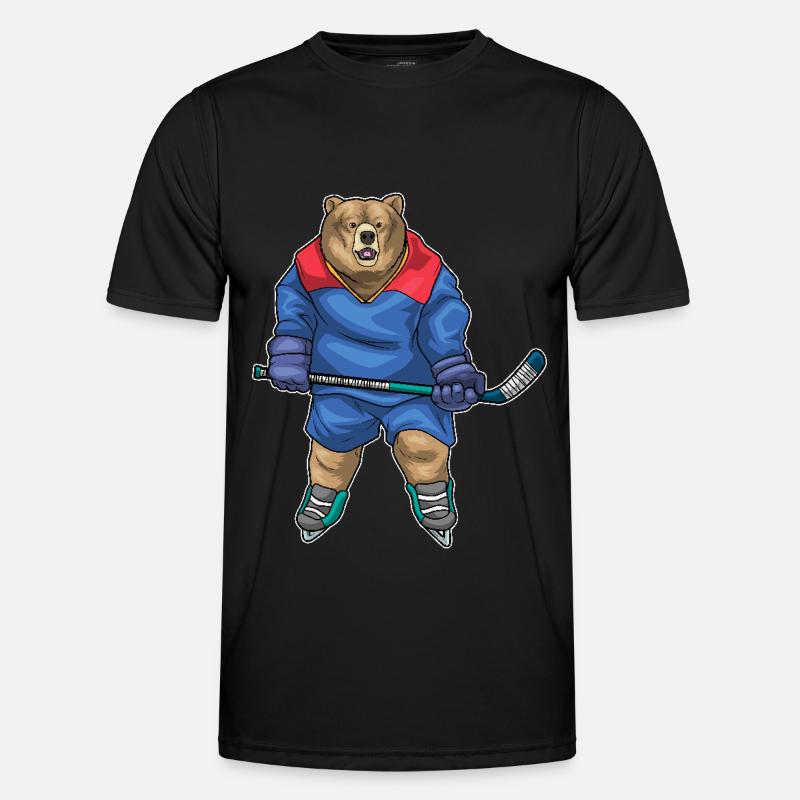 Bär Eishockey Eishockeyschläger Männer Funktions-T-Shirt
