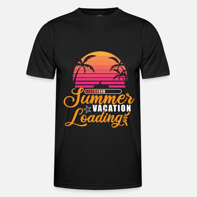Summer Vacation is Loading 2025 - Men's Functional T-Shirt - black