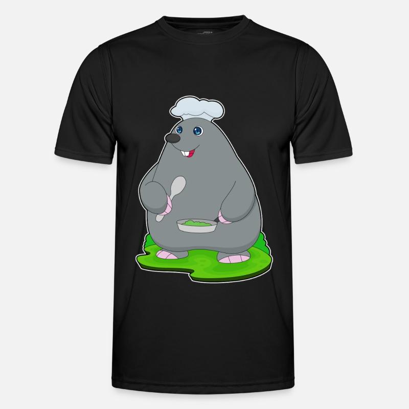 Mole Cooking Pan - Men's Functional T-Shirt - black
