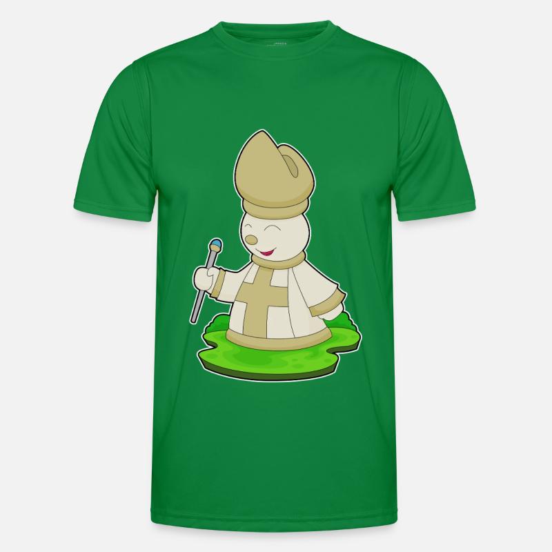 Chess Piece Bishop Chess Men's Functional T-Shirt