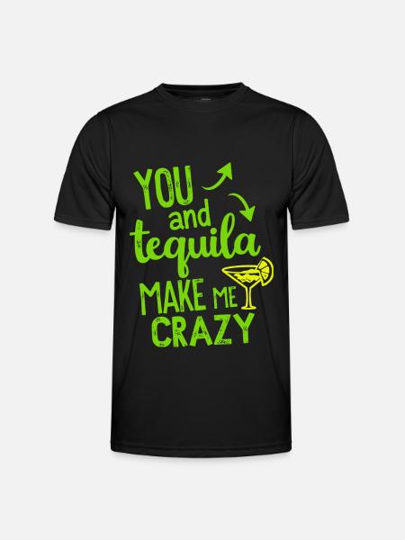 Tequila Party Saying Quote - Men's Functional T-Shirt - black
