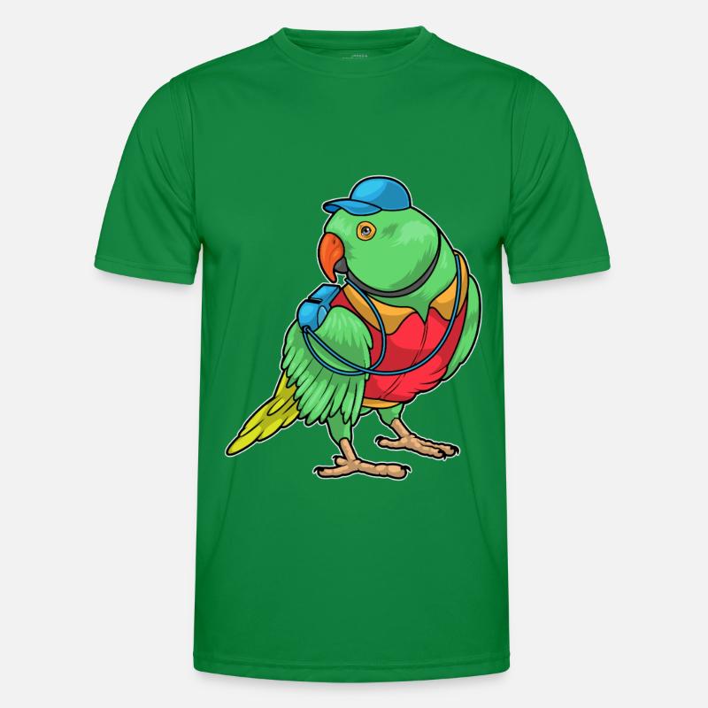 Parrot Referee Whistle Men's Functional T-Shirt