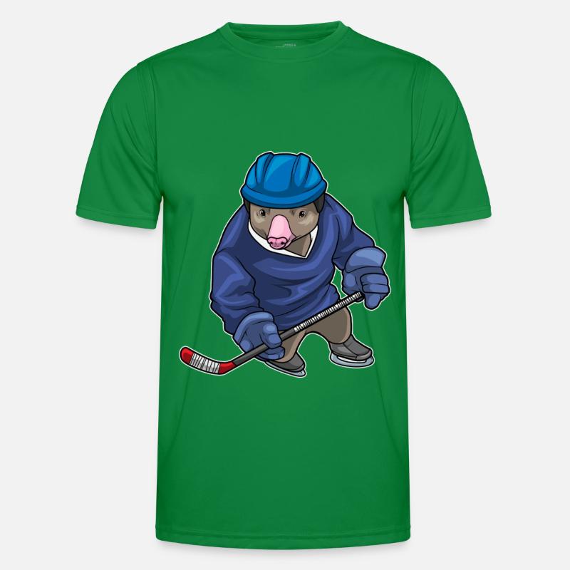 Maulwurf Eishockey Eishockeyschläger Männer Funktions-T-Shirt