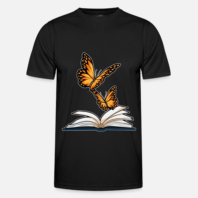 Butterfly Book - Men's Functional T-Shirt - black