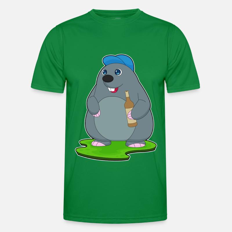 Bouteille de bière Mole T-shirt sport Homme