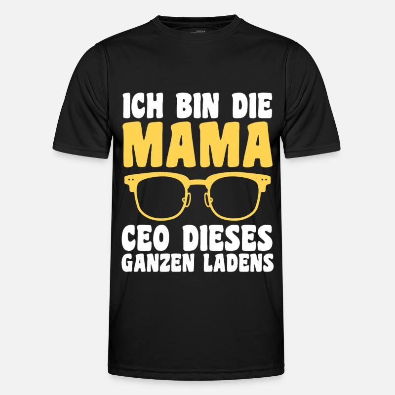 Mutter Team Mama - Männer Funktions-T-Shirt - Schwarz