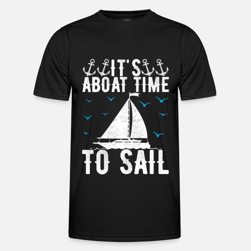 Sailing Sailboat Sailor - Men's Functional T-Shirt - black
