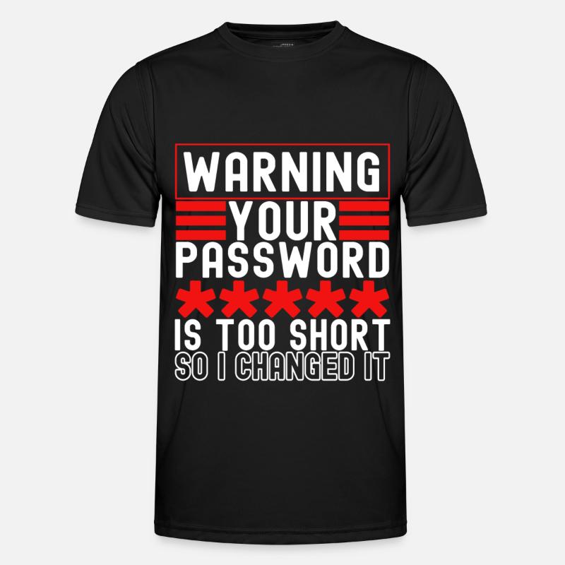Programmierer Cyber Security - Männer Funktions-T-Shirt - Schwarz