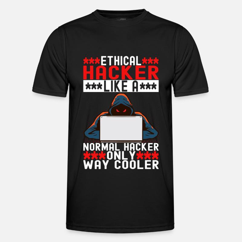 Programmierer Cyber Security - Männer Funktions-T-Shirt - Schwarz