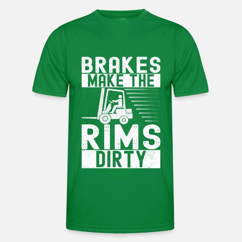 Gabelstapler Gabelstaplerfahrer Männer Funktions-T-Shirt