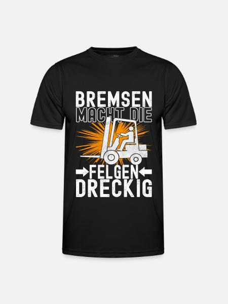 Gabelstapler Gabelstaplerfahrer - Männer Funktions-T-Shirt - Schwarz