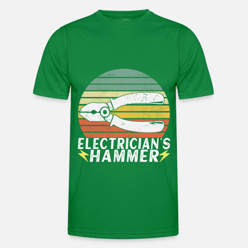 Electrician Electronics Technician Men's Functional T-Shirt