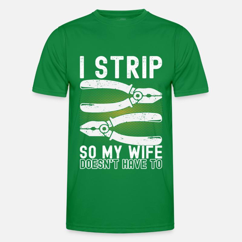 Electrician Electronics Technician Men's Functional T-Shirt