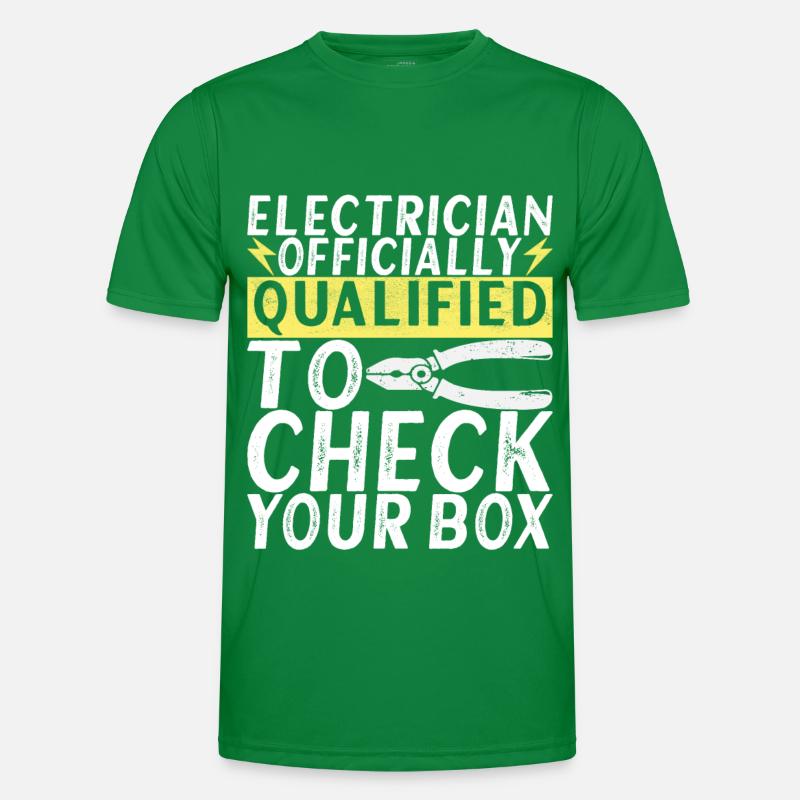 Electrician Electronics Technician Men's Functional T-Shirt
