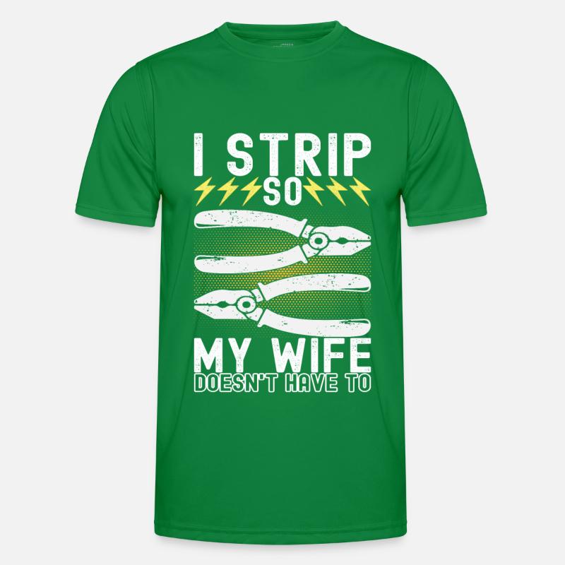 Electrician Electronics Technician Men's Functional T-Shirt