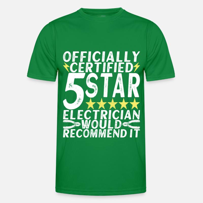 Electrician Electronics Technician Men's Functional T-Shirt