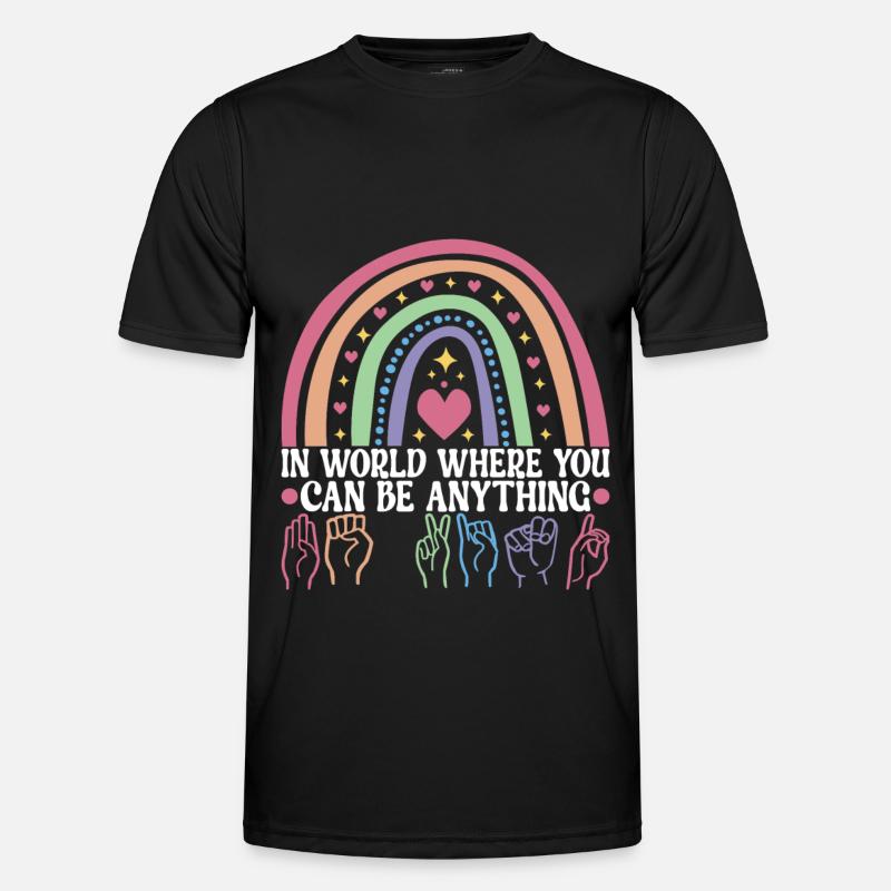Deaf Deaf Mute Deaf - Men's Functional T-Shirt - black