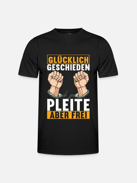Geschieden Scheidung - Männer Funktions-T-Shirt - Schwarz