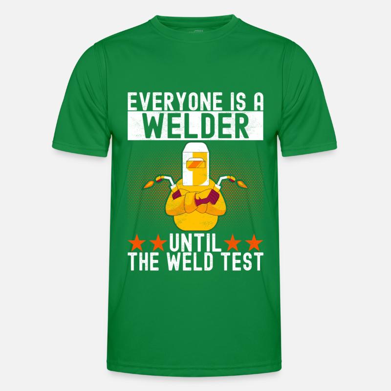 Welder welding Men's Functional T-Shirt