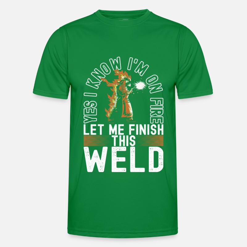 Welder welding Men's Functional T-Shirt