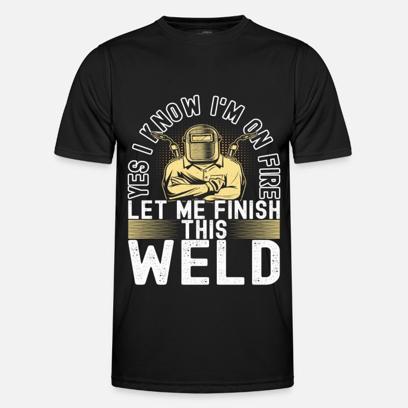 Welder welding - Men's Functional T-Shirt - black