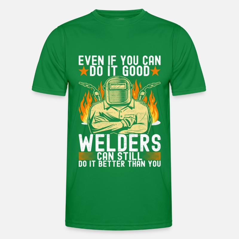 Welder welding Men's Functional T-Shirt