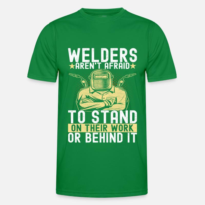Welder welding Men's Functional T-Shirt