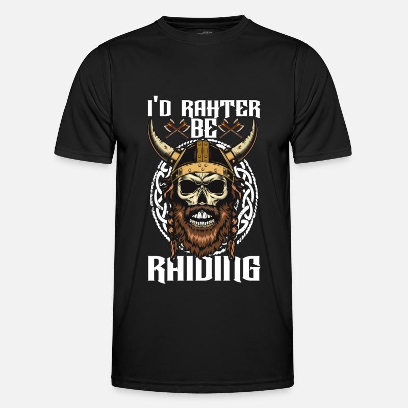 Vikinger Nordisch - Männer Funktions-T-Shirt - Schwarz