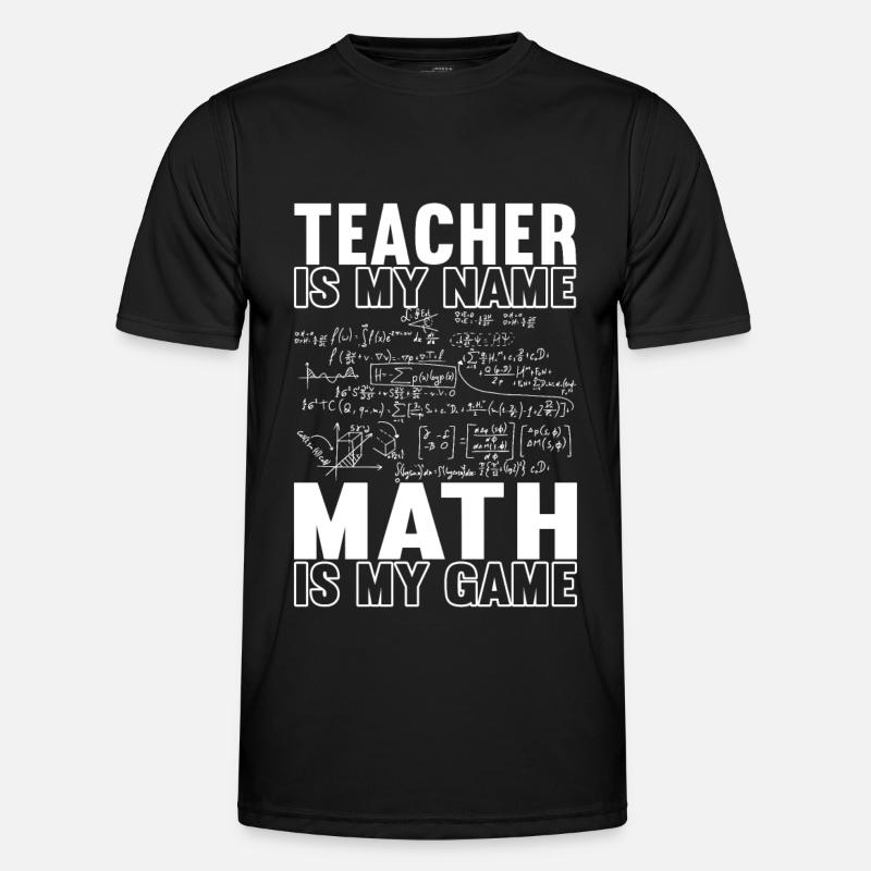 Mathe Mathelehrer - Männer Funktions-T-Shirt - Schwarz