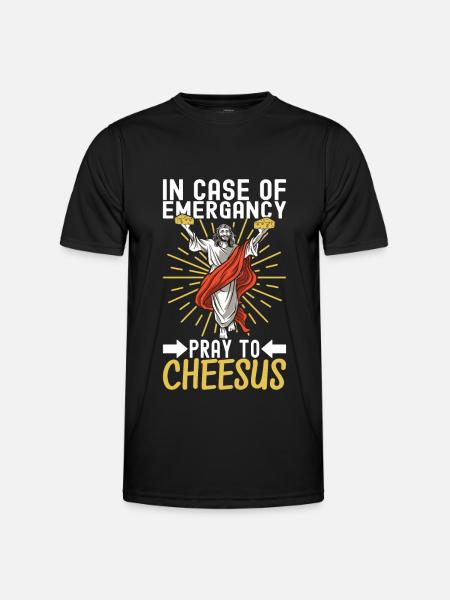 Cheese lovers Gouda cheese - Men's Functional T-Shirt - black