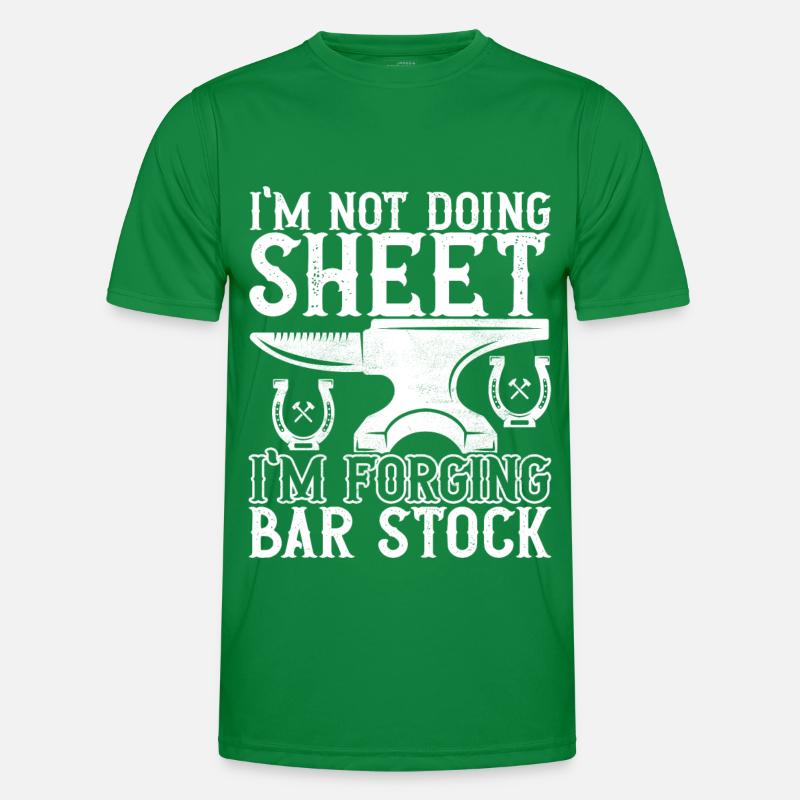 Blacksmith Forging Anvil Men's Functional T-Shirt