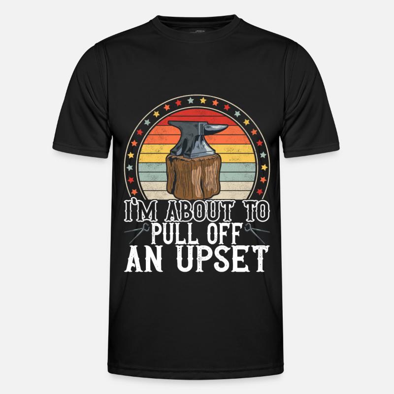 Blacksmith Forging Anvil - Men's Functional T-Shirt - black