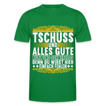 Abschiedsgeschenk Kollege Jobwechsel - Männer Funktions-T-Shirt - Kelly Green - Vorne - AI Model Male 178 dark (178cm)