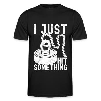 Magnet Fischer Magnet Fischen - Männer Funktions-T-Shirt - Schwarz - Vorne - AI Model Male 178 dark (178cm)