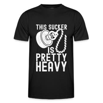 Magnet Fischer Magnet Fischen - Männer Funktions-T-Shirt - Schwarz - Vorne - AI Model Male 178 dark (178cm)