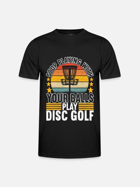Disc Golf Disc Golfer - Men's Functional T-Shirt - black