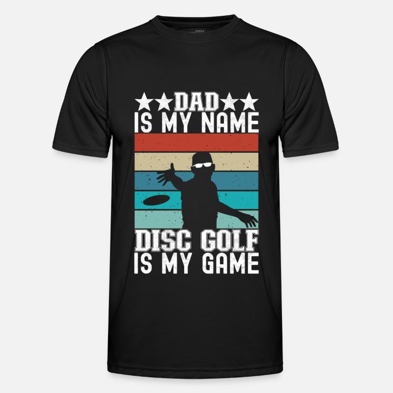 Disc Golf Disc Golfer - Men's Functional T-Shirt - black