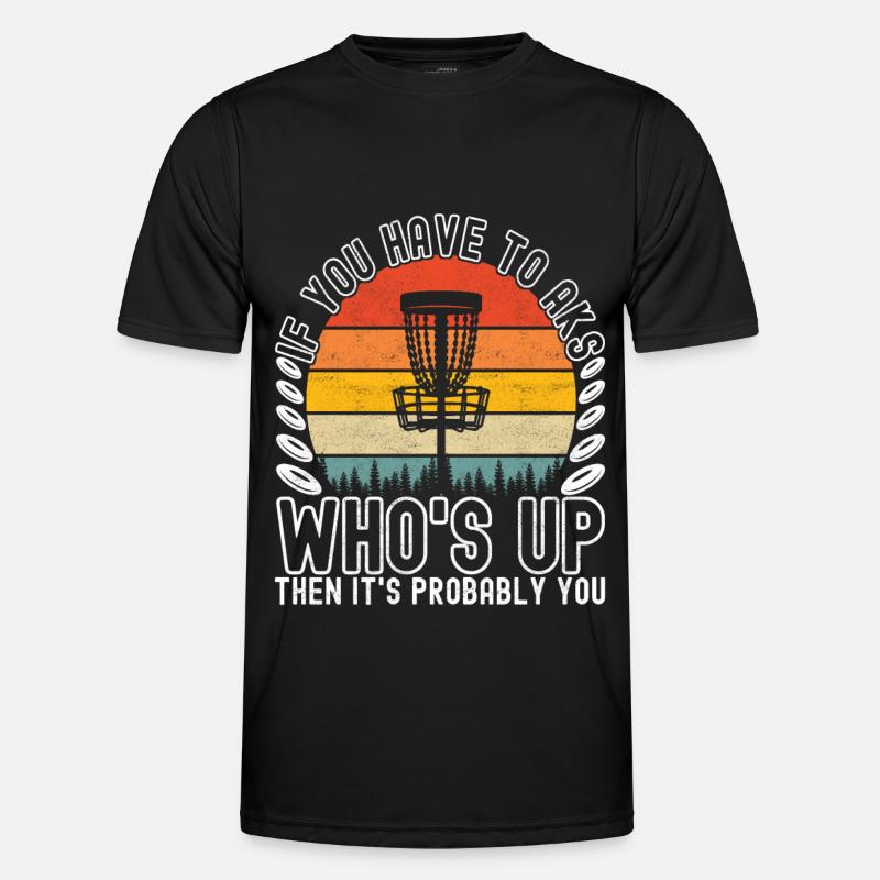Disc Golf Disc Golfer - Men's Functional T-Shirt - black