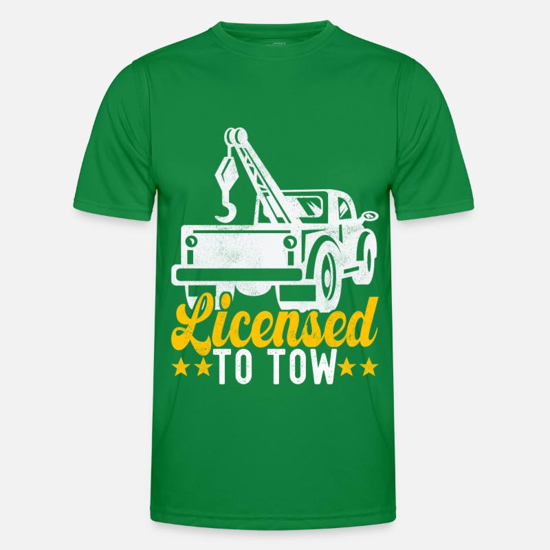 Abschleppwagen Abschleppdienst Männer Funktions-T-Shirt