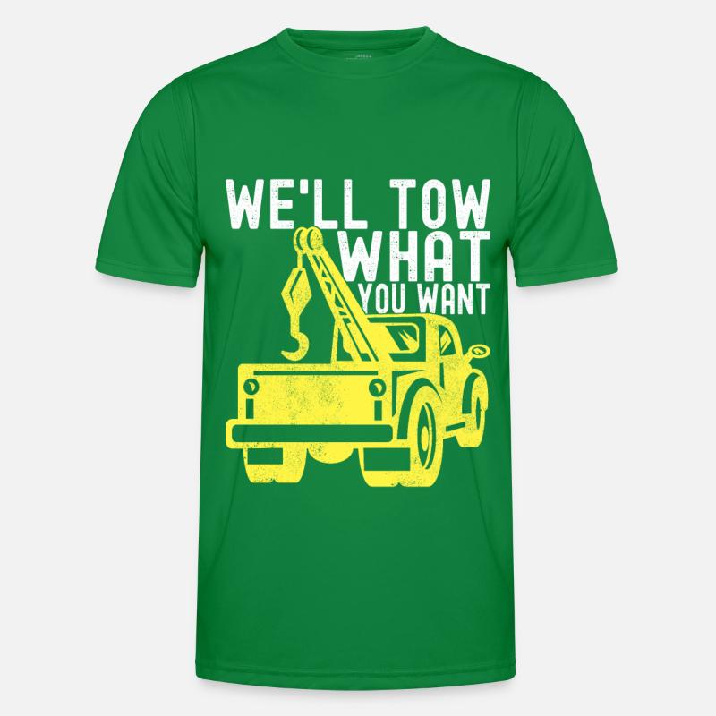 Abschleppwagen Abschleppdienst Männer Funktions-T-Shirt