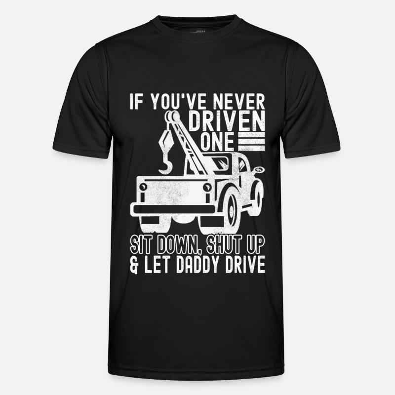 Abschleppwagen Abschleppdienst - Männer Funktions-T-Shirt - Schwarz